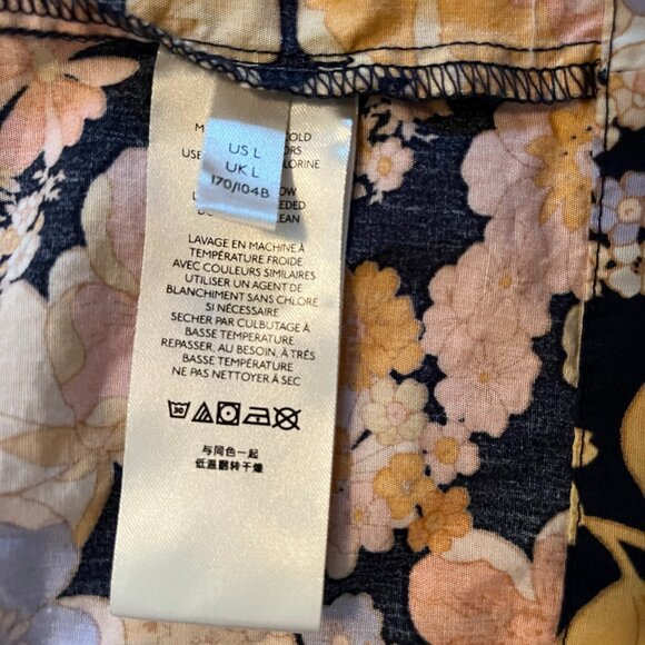 Free People Park Slope Maxi Dress Dark Combo With Pockets Size Large - Picture 14 of 16